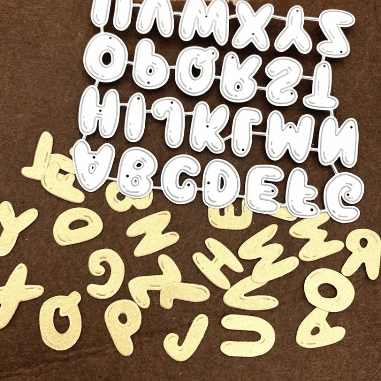 TBD06027613_4.webp 26 Letters Handmade Fabric Leather Cutting Die Paper Quilling Tool - Image 5