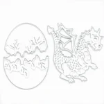 Dinosaur Egg Metal Embossed Paper Art Leather Cutting Die - Image 2