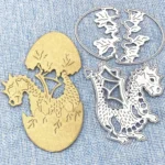 Dinosaur Egg Metal Embossed Paper Art Leather Cutting Die - Image 3