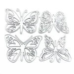 Four Butterflies Metal Embossing Cutting Die Hand Ledger Template - Image 2
