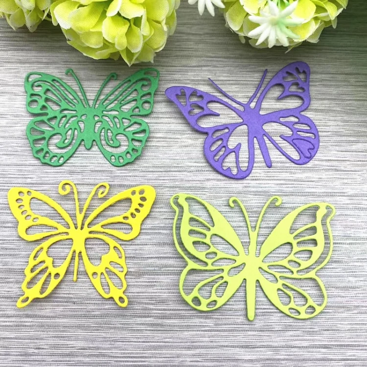 TBD06027627_3.webp Four Butterflies Metal Embossing Cutting Die Hand Ledger Template - Image 4