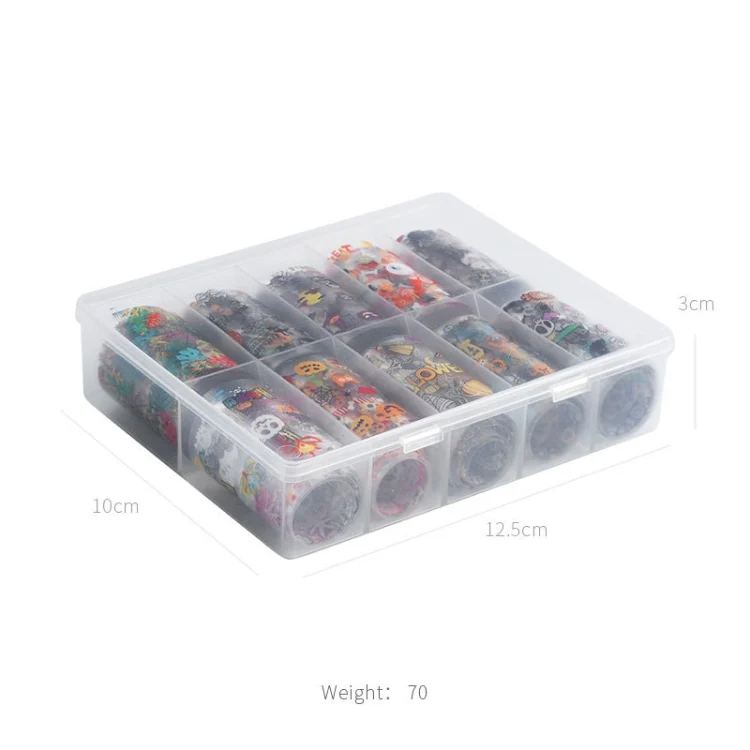 TBD0602764901_B2.webp TZ0257 4x100cm Halloween Christmas Nail Art Starry Sticker Set without Nails - Image 3