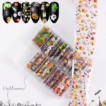 TZ0257 4x100cm Halloween Christmas Nail Art Starry Sticker Set without Nails - Image 5