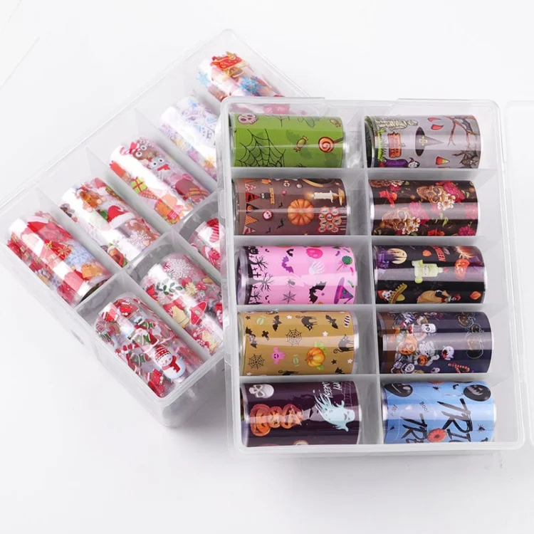 TBD0602764901_B5.webp TZ0257 4x100cm Halloween Christmas Nail Art Starry Sticker Set without Nails - Image 6
