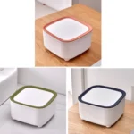 Home Desktop Mini Bomb Lid Trash Can Office Paper Basket - Image 2