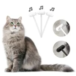 Pet Cat and Dog Supplies Long Handle Comb With Base - Image 2
