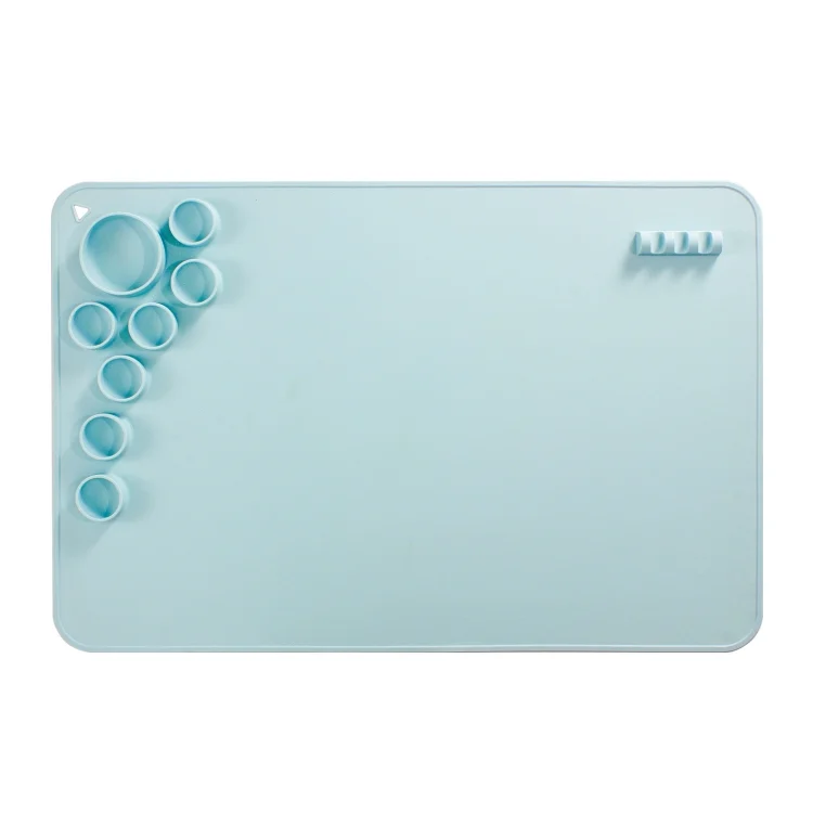 Silicone Children Drawing Pad Wipeable Washable Paint Palettes