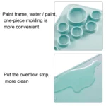 Silicone Children Drawing Pad Wipeable Washable Paint Palettes - Image 4