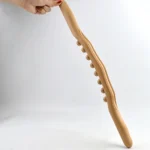 Eight-beaded Beech Wood Massage Stick Meridian Dredging Rolling Stick - Image 2