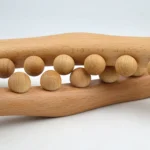 Eight-beaded Beech Wood Massage Stick Meridian Dredging Rolling Stick - Image 3