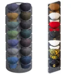 Felt Baseball Cap Display Stand Non-woven Hanging Storage Bag,Style: 7 Grids Single Row 3mm - Image 2