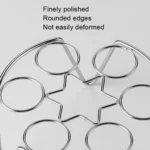 2 PCS Kitchen Stainless Steel Steamed Egg Rack, Style: - Image 3