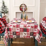 Christmas Printed Tablecloths Table Runners Christmas Tabletop Decorations 150 X 180cm - Image 3
