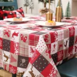 Christmas Printed Tablecloths Table Runners Christmas Tabletop Decorations 150 X 180cm - Image 4