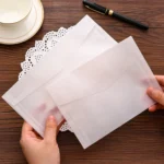 3 PCS Vintage Translucent Lacquer Sulfuric Paper Envelope - Image 2