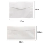 3 PCS Vintage Translucent Lacquer Sulfuric Paper Envelope - Image 3