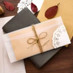 3 PCS Vintage Translucent Lacquer Sulfuric Paper Envelope - Image 4