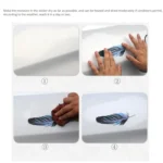 5 Sets Car 3D Feather Body Sticker Scratch Blocking Sticker - Image 3