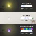 2 PCS Smart LED Light Control Night Light RGB Colorful Atmosphere Light with Sleeping Light - Image 5