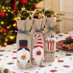 Christmas Decoration Supplies Tote Bottle Cover Champagne Red Wine Bag - Image 6