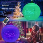 MT709 Inflatable Christmas Ball Yard LED Remote Control Glowing Ball Christmas Ornament, Style: - Image 5