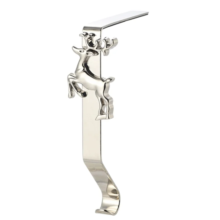 TBD0602796301A.webp Christmas Cartoon Wrought Iron Socks Fireplace Decorative Hook - Image 1