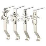 Christmas Cartoon Wrought Iron Socks Fireplace Decorative Hook - Image 2