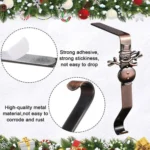 Christmas Cartoon Wrought Iron Socks Fireplace Decorative Hook - Image 5