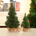Hemp Bottom Mini Christmas Tree Shopping Mall Window Desktop Decoration, Size: - Image 2