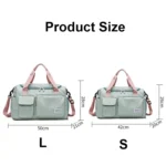 B-X336 Large Capacity Waterproof Travel Gym Bag Luggage Bag - Image 4