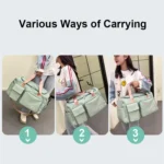 B-X336 Large Capacity Waterproof Travel Gym Bag Luggage Bag - Image 7