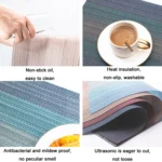 Christmas Gradient Thickening Woven PVC Heat Insulation Pad - Image 4