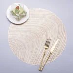 Hollow Bronzing PVC Heat Insulation Table Mat