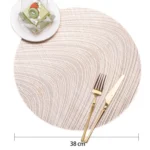 Hollow Bronzing PVC Heat Insulation Table Mat - Image 3