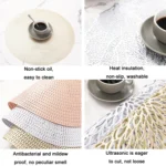 Hollow Bronzing PVC Heat Insulation Table Mat - Image 4