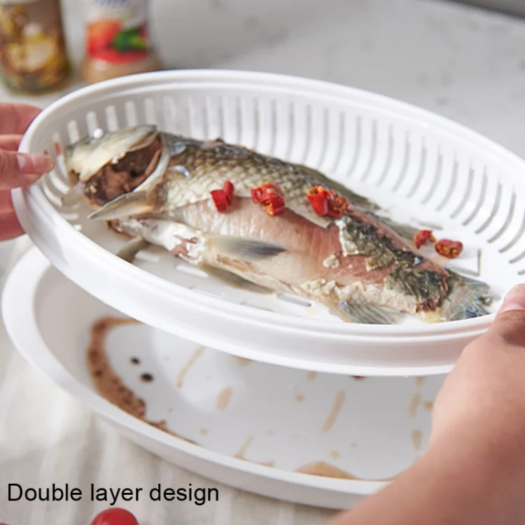 TBD06028090_3.webp Microwave Fish Steamer With Lid Preserved Steamed Fish Plate - Image 4