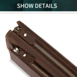 TP-6029 Crazy Horse Leather Men Clutch Large Capacity Mobile Phone Bag Wallet - Image 3