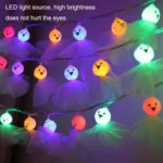 LED Halloween Decoration Luminous Cloth Ghost Ornament String Light - Image 6