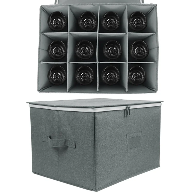 TBD06028137.webp Collapsible Goblet Storage Box With Lid - Image 1