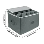 Collapsible Goblet Storage Box With Lid - Image 2