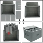 Collapsible Goblet Storage Box With Lid - Image 6