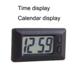 C33 Mini Home Car Electronic Clock With Hook And Loop Fastener - Image 2