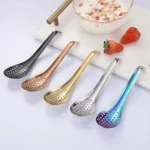 2 PCS 304 Stainless Steel Small Caviar Colander Molecular Cooking Spoon - Image 5