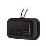 3.1A Punch-Free Automatic Spring Cover RV Bus Modified Car Charger Dual USB Car Charger