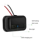 3.1A Punch-Free Automatic Spring Cover RV Bus Modified Car Charger Dual USB Car Charger - Image 4