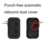 4.8A Punch-Free Automatic Spring Cover RV Bus Modified Dual USB Car Charger - Image 4