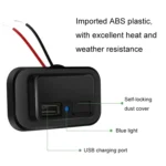 4.8A Punch-Free Automatic Spring Cover RV Bus Modified Dual USB Car Charger - Image 5