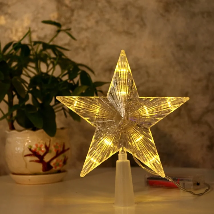 TBD0602816701A.webp Christmas Tree Top Light LED Glowing Star Lights, Size: - Image 1
