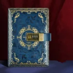 B6 PU Leather Retro Password Book With Lock Diary Hand Book