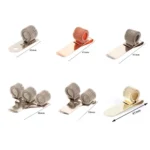 Doctors Nurse Uniform Pen Holder Clips Metal Pen Holder,Style: Horizontal Rose Gold - Image 3